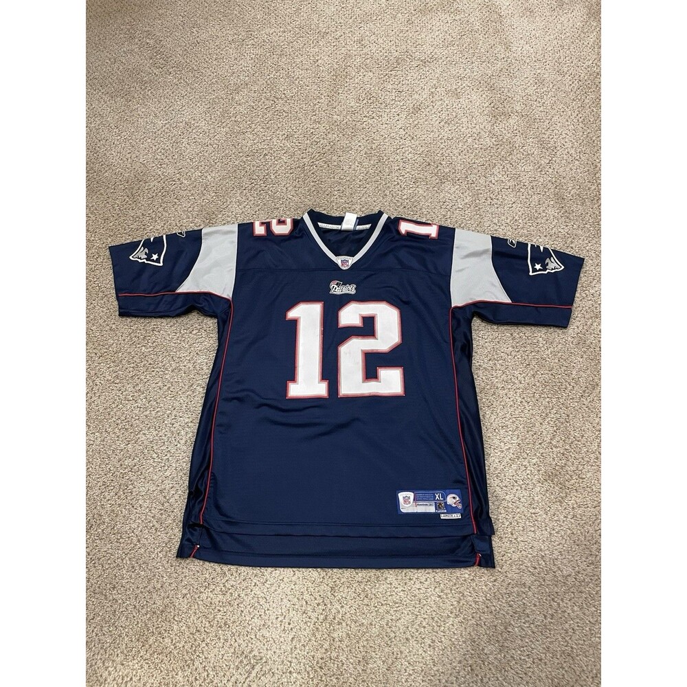 Authentic Tom Brady Reebok NFL Football Jersey Mens Size XL